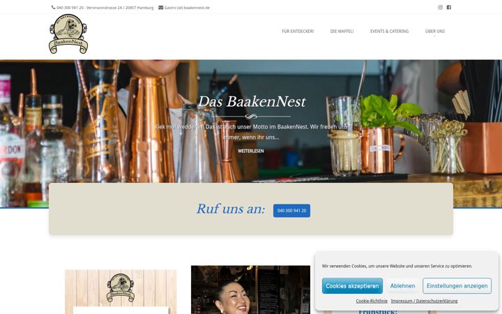 Screenshot of baakennest.com