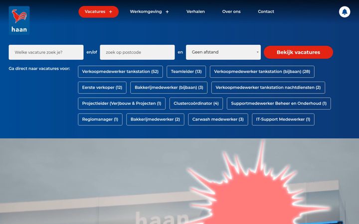 Screenshot of baanbijdehaan.nl