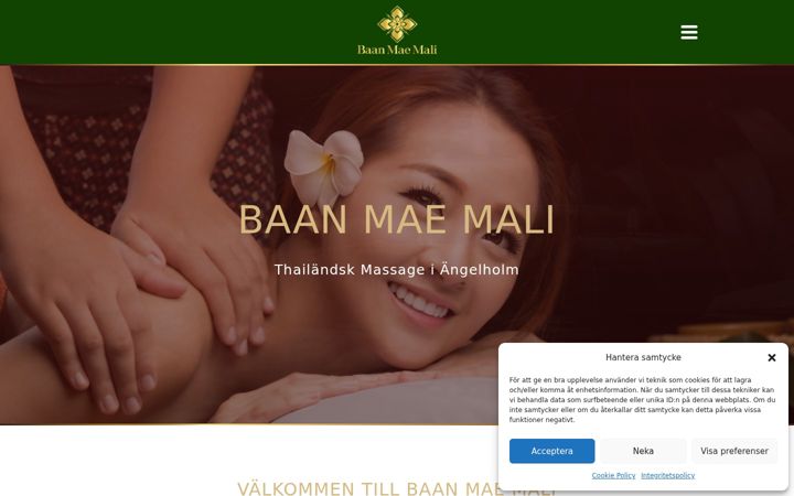 Screenshot of baanmaemali.se