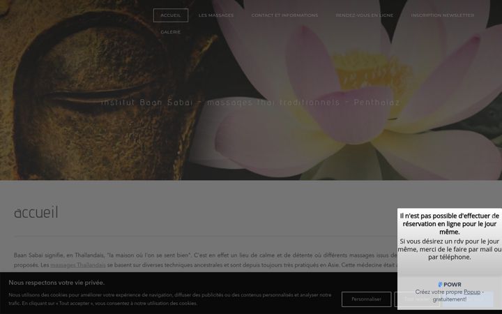 Screenshot of baansabai-thai.ch