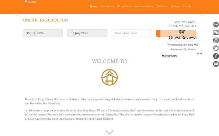 Screenshot of baansaenfang.com