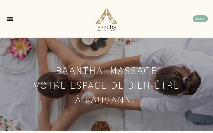 Screenshot of baanthai-massage.ch