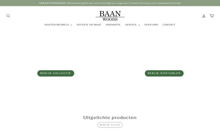 Screenshot of baanwoods.nl
