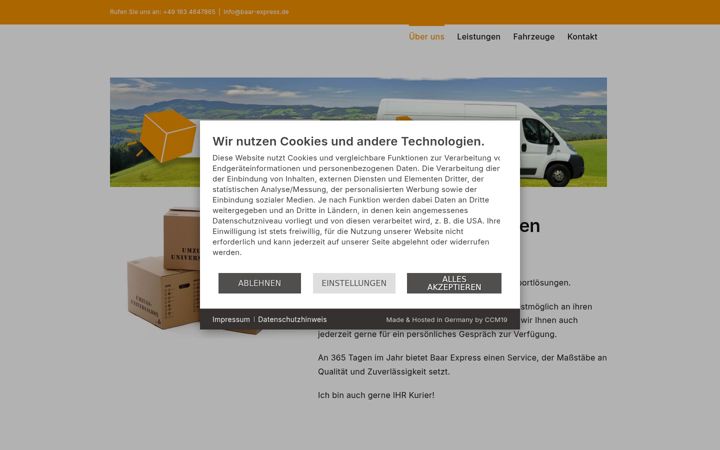 Screenshot of baar-express.de