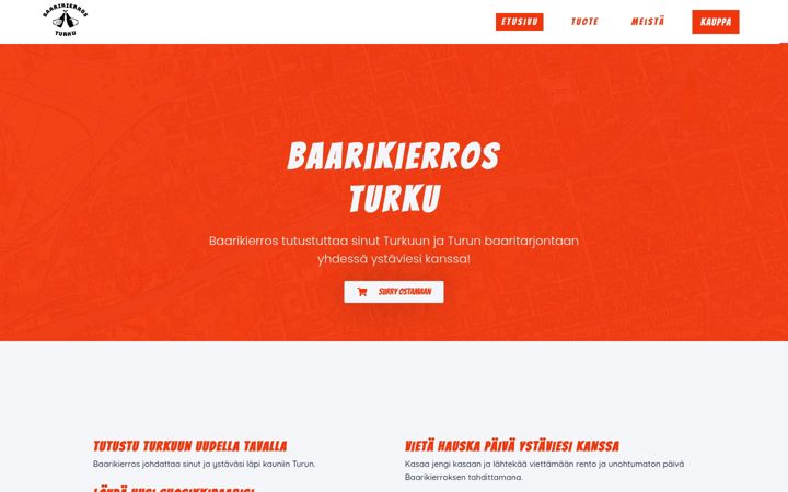 Screenshot of baarikierros.fi