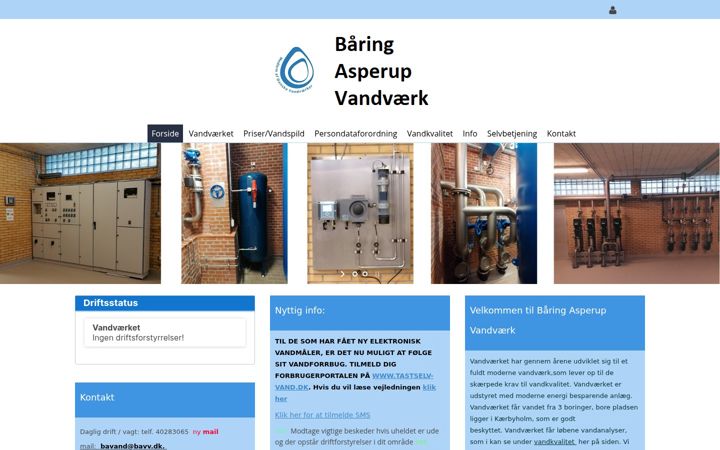 Screenshot of baaring-asperupvandvaerk.dk