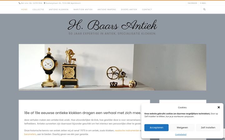 Ekraanipilt saidist baarsantiek.nl