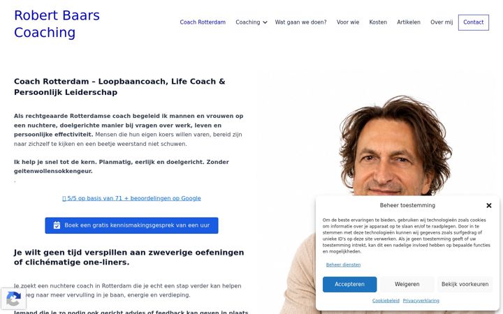 Skärmbild av baarscoaching.nl