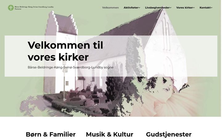 Screenshot of baarse-beldringekirker.dk