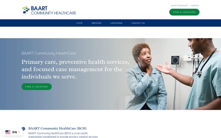 Screenshot of baarthealthcare.org