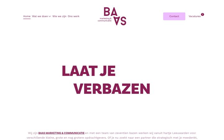 Screenshot of baascommunicatie.nl