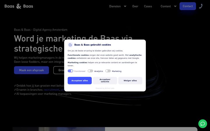 Screenshot of baasenbaas.nl
