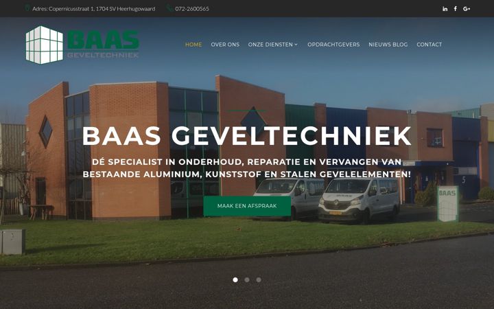 Screenshot of baasgeveltechniek.nl
