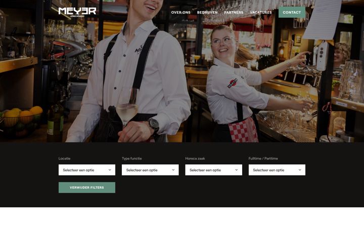 Screenshot of baasindehoreca.nl
