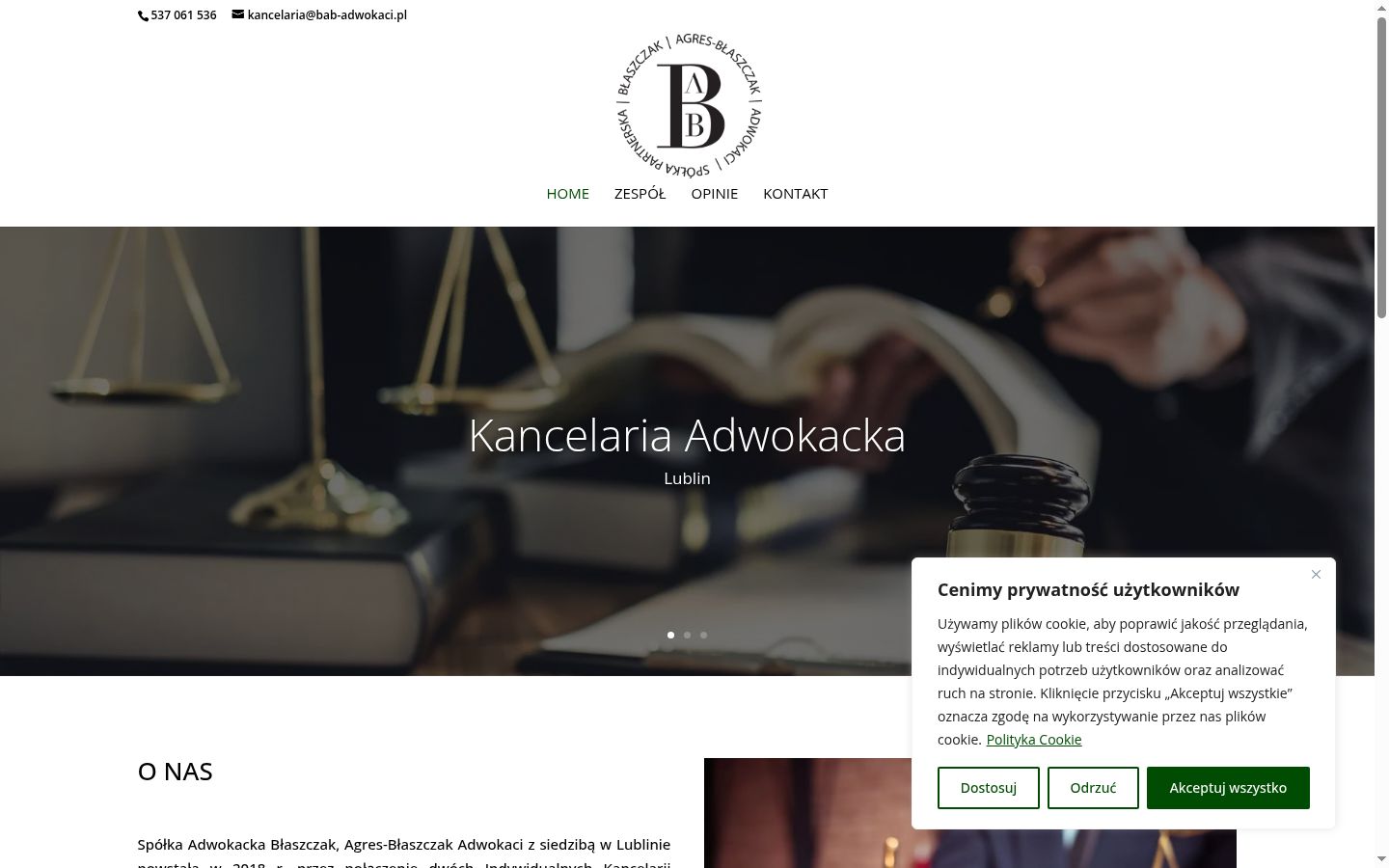 Captura de ecrã do banner de consentimento apresentado antes de qualquer interação