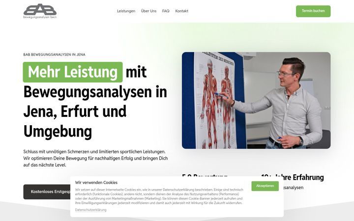 Screenshot of bab-bewegungsanalysen.de