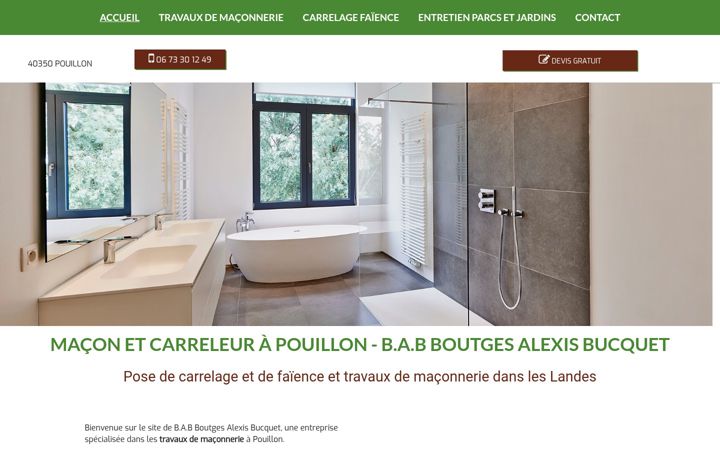 Screenshot of bab-maconnerie.fr