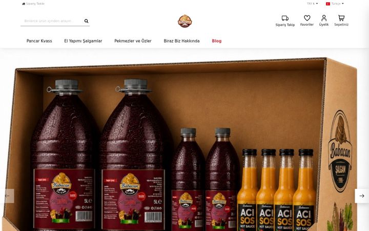 Screenshot of babacansalgam.com