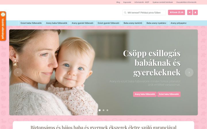 Screenshot of babafulbevalo.hu