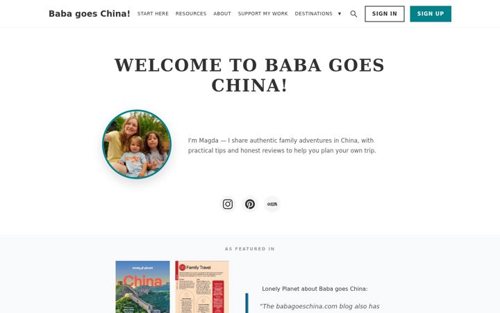 Screenshot of babagoeschina.com