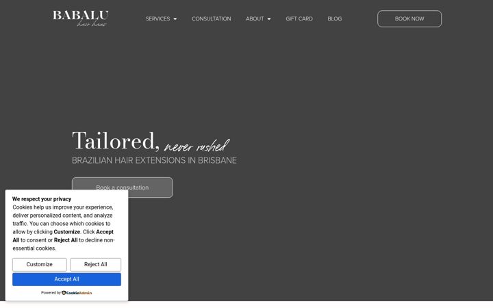 Screenshot of babaluhairhaus.com.au