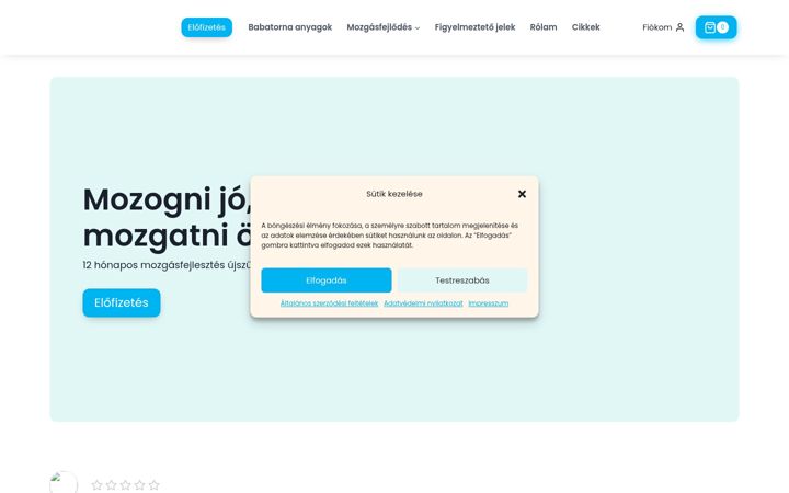 Screenshot of babamozgato.hu