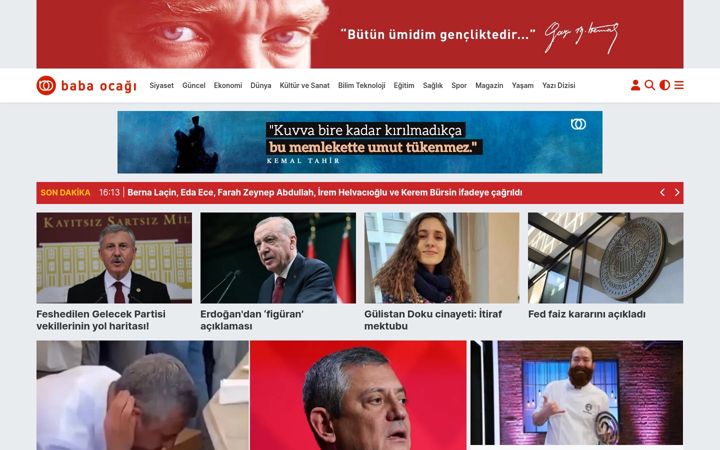 Screenshot of babaocagi.com.tr