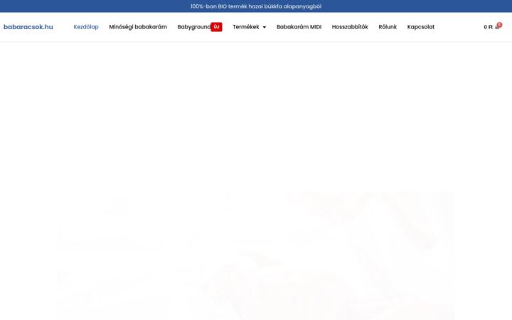 Screenshot of babaracsok.hu