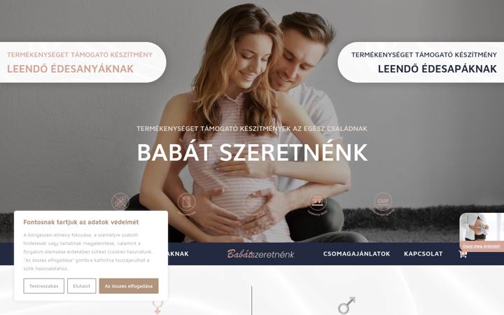 Screenshot of babatszeretnenk.hu