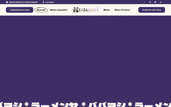 Screenshot of babayoshi.fr