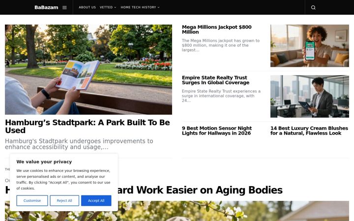 Screenshot of babazam.com