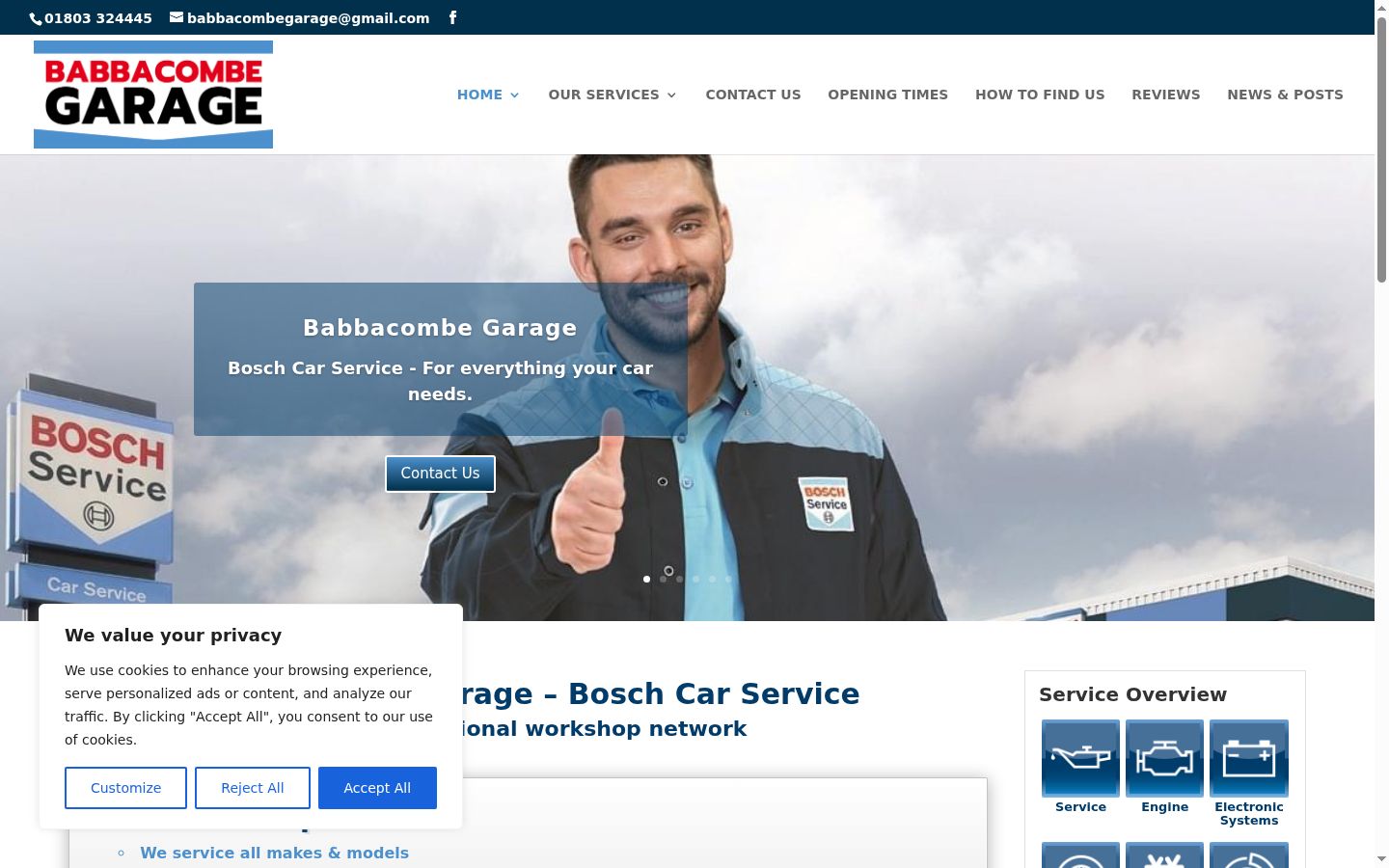 Screenshot des Einwilligungsbanners vor jeglicher Interaktion