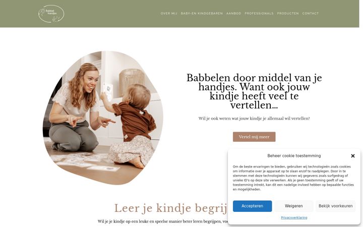 Екранна снимка на babbelhandjes.nl
