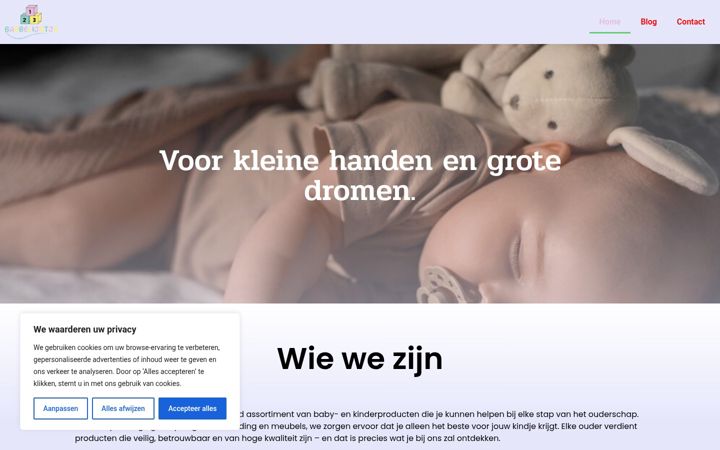 Screenshot of babbelijntje.nl