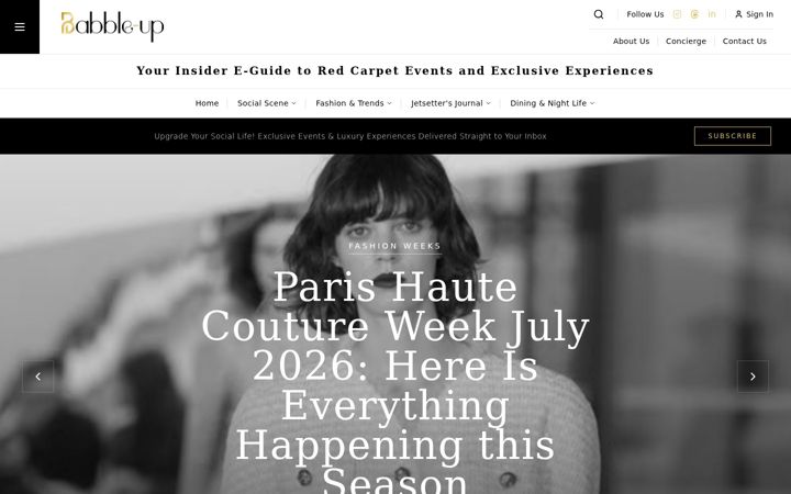 Screenshot of babble-up.com