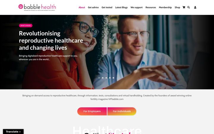 Screenshot of babblehealth.com