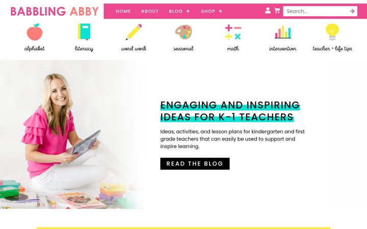 Screenshot of babblingabby.net