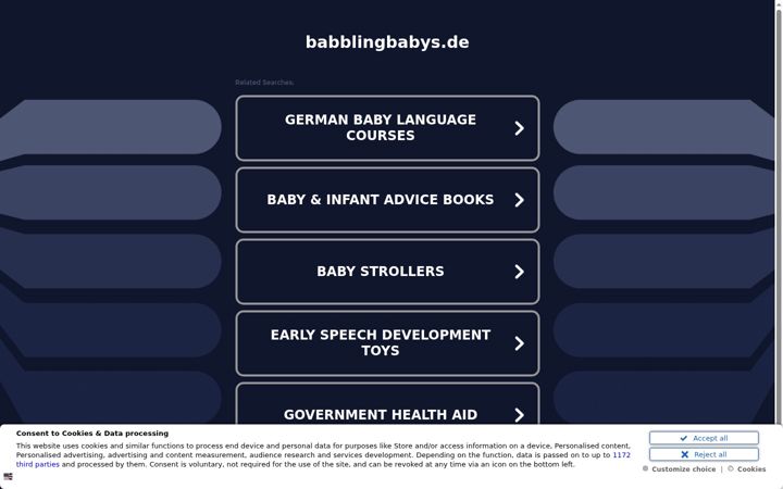 Screenshot of babblingbabys.de