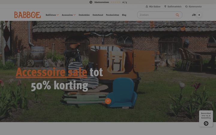 Screenshot of babboe.nl