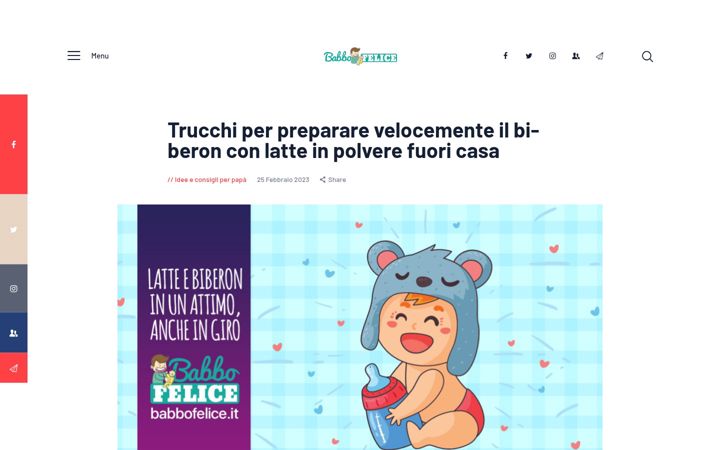 Screenshot of babbofelice.it