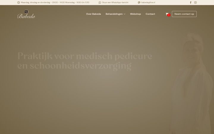Екранна снимка на babeda.nl