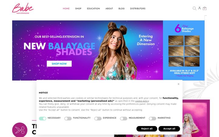 Ekrano kopija babehairextensions.ca