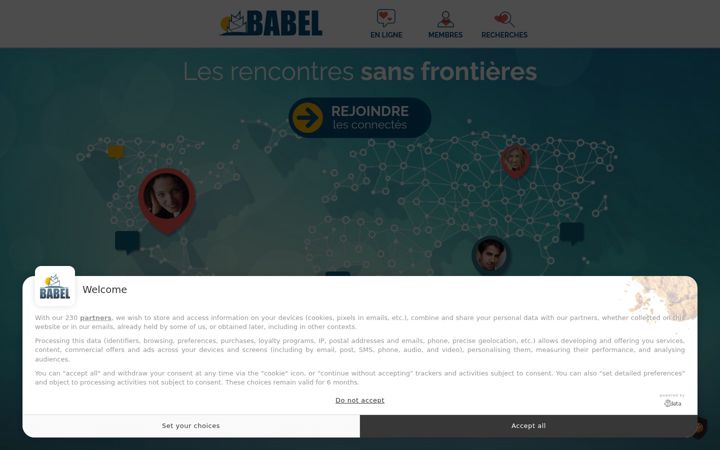 Captura de ecrã de babel.com