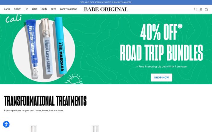Screenshot of babelash.com