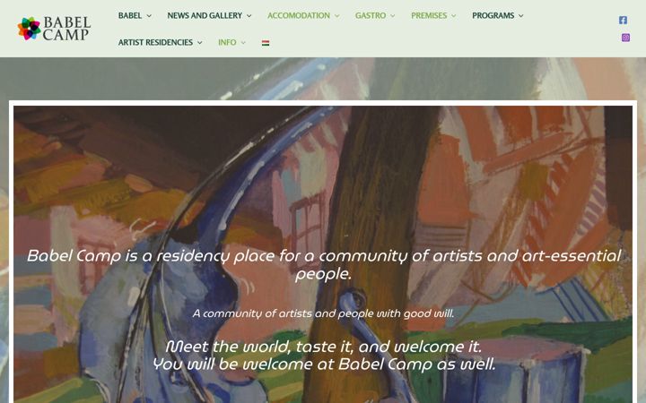 Screenshot of babelcamp.hu