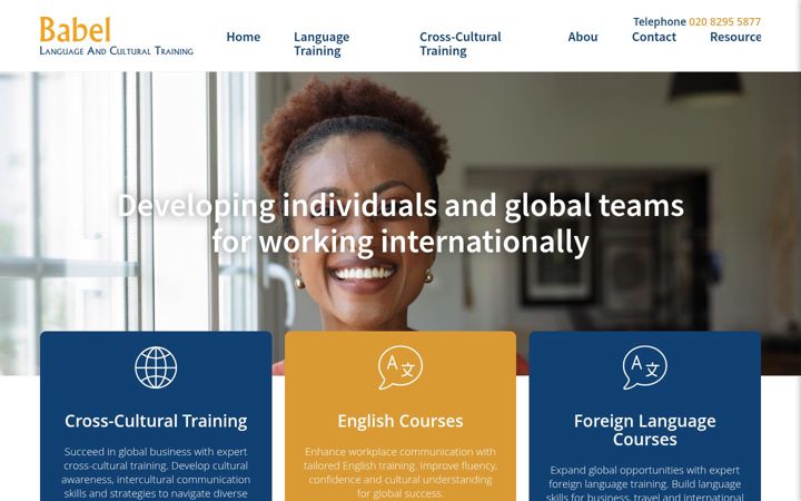 Screenshot of babelgroup.co.uk
