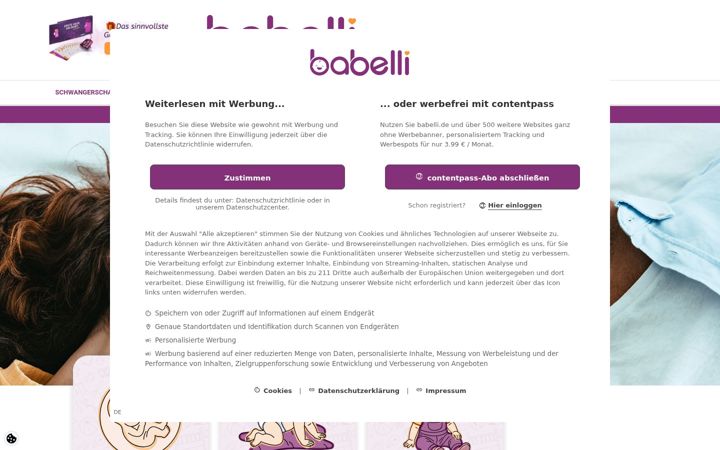 Screenshot of babelli.de