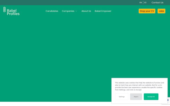 Screenshot of babelprofiles.com