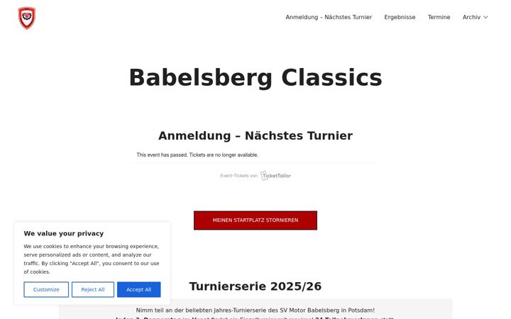 Screenshot of babelsberg-classics.de