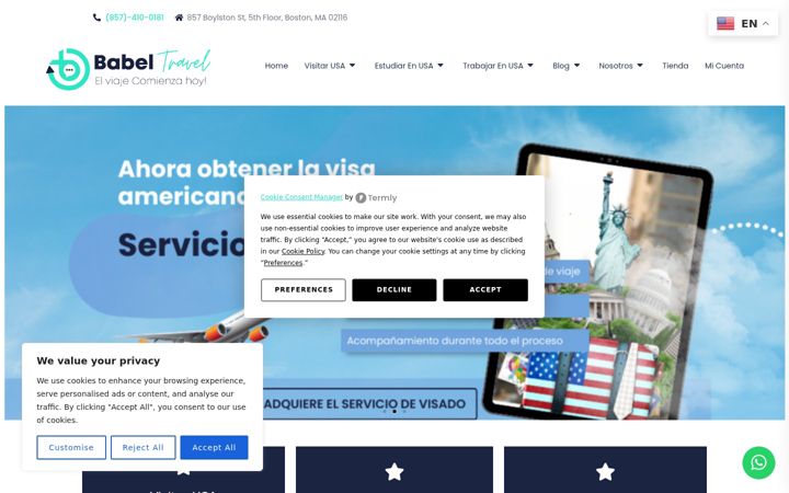 Screenshot of babeltravel.com